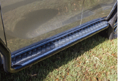 TJM SIDE STEPS MODULAR STEEL SAT BLACK 63MM FOR TOYOTA FORTUNER GUN156R (IN STORE PICK-UP ONLY)