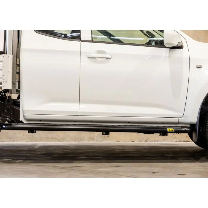 TJM SIDE STEPS MODULAR STEEL SAT BLACK 63MM FOR ISUZU D-MAX RG / MAZDA BT-50 TF (IN STORE PICK-UP ONLY)