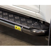 TJM SIDE STEPS MODULAR STEEL SAT BLACK 63MM FOR ISUZU D-MAX RG / MAZDA BT-50 TF (IN STORE PICK-UP ONLY)