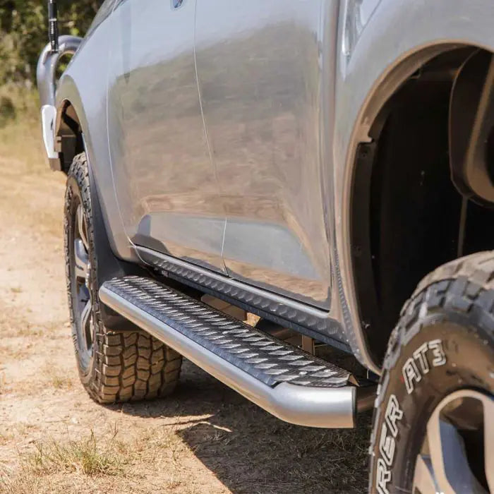 TJM SIDE STEPS MODULAR STEEL SAT BLACK 63MM FOR ISUZU D-MAX RG / MAZDA BT-50 TF (IN STORE PICK-UP ONLY)