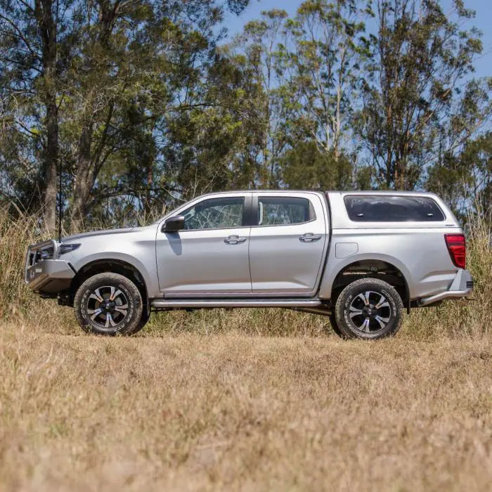 TJM SIDE STEPS MODULAR STEEL SAT BLACK 63MM FOR ISUZU D-MAX RG / MAZDA BT-50 TF (IN STORE PICK-UP ONLY)