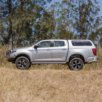 TJM SIDE STEPS MODULAR STEEL SAT BLACK 63MM FOR ISUZU D-MAX RG / MAZDA BT-50 TF (IN STORE PICK-UP ONLY)