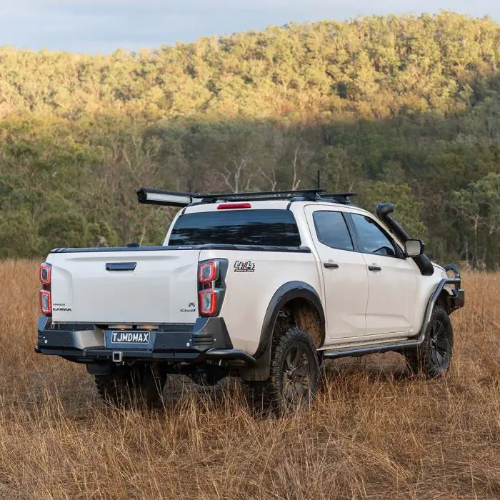 TJM SIDE STEPS MODULAR STEEL SAT BLACK 63MM FOR ISUZU D-MAX RG / MAZDA BT-50 TF (IN STORE PICK-UP ONLY)