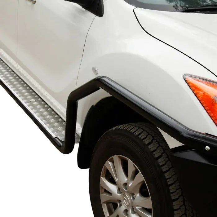 TJM SIDE STEPS MODULAR STEEL SAT BLACK 63MM FOR MAZDA BT-50 / FORD RANGER (IN STORE PICK-UP ONLY)