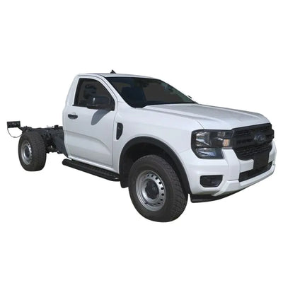 TJM SIDE STEPS MODULAR STEEL SAT BLACK 63MM FOR  FORD RANGER PY (IN STORE PICK-UP ONLY)