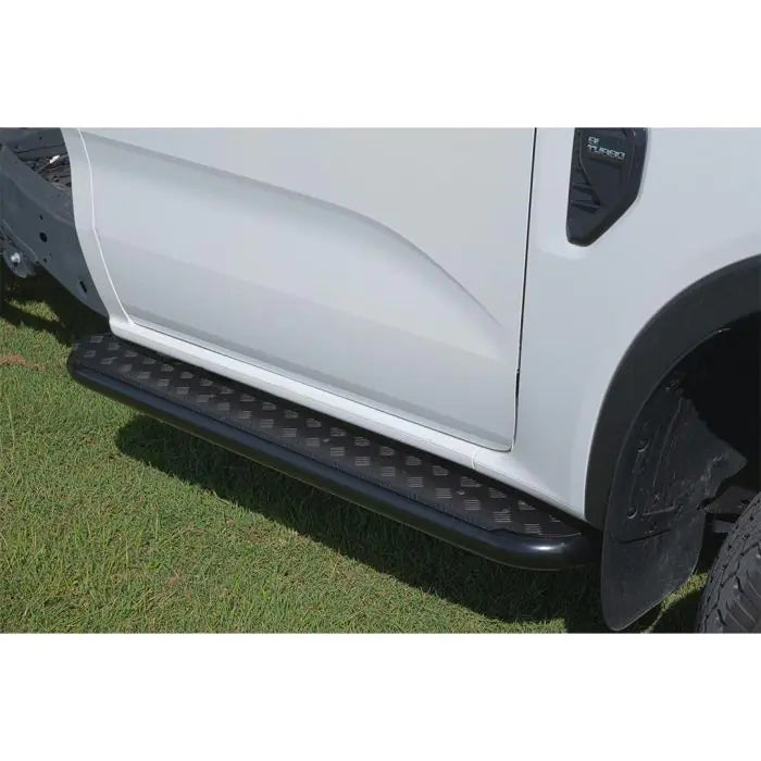 TJM SIDE STEPS MODULAR STEEL SAT BLACK 63MM FOR  FORD RANGER PY (IN STORE PICK-UP ONLY)