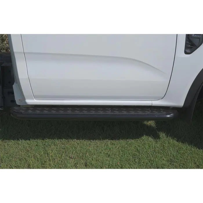 TJM SIDE STEPS MODULAR STEEL SAT BLACK 63MM FOR  FORD RANGER PY (IN STORE PICK-UP ONLY)