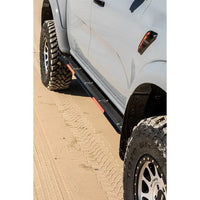 TJM ROCK SLIDER STEEL TEX BLACK FOR FORD RAPTOR 09/22-ON 4DR PICK UP 3.0L V6 ECOBOOST