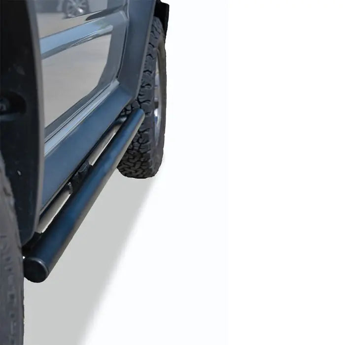 TJM ROCK SLIDER STEEL TEX BLACK FOR SUZUKI JIMNY JB74 11/18-ON