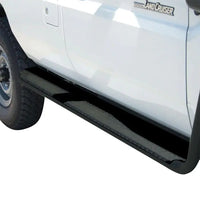 TJM SIDE STEPS MODULAR STEEL TEX BLACK 63MM FOR TOYOTA LANDCRUISER COMMERCIAL GDJ76R / TOYOTA LANDCRUISER COMMERCIAL VDJ76R