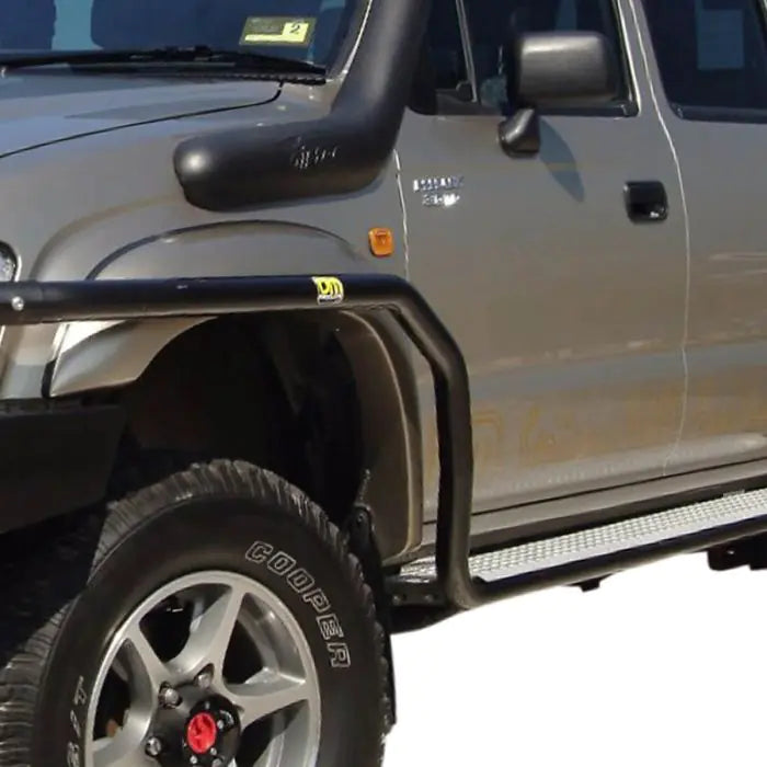 TJM SIDE BARS & STEPS STEEL SAT BLACK 50MM FOR TOYOTA HILUX 6TH GEN 11/01-03/05 / TOYOTA HILUX 6TH GEN 11/97-10/01 (IN STORE PICK-UP ONLY)
