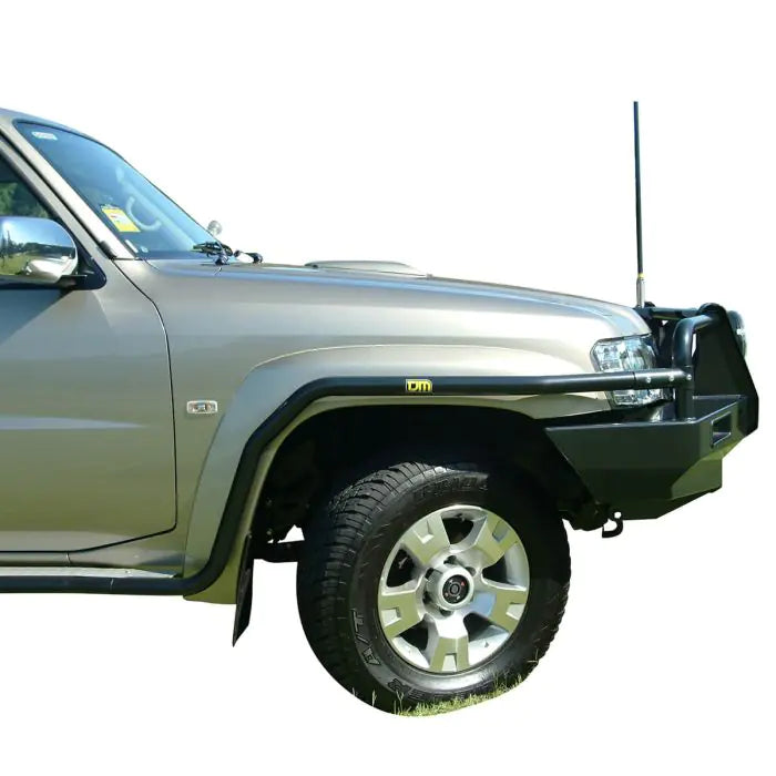 TJM SIDE BAR MODULAR STEEL SAT BLACK 50MM FOR NISSAN PATROL GU S1-S3 Coil  / NISSAN PATROL GU S4-On Leaf  (IN STORE PICK-UP ONLY)