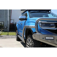 TJM SIDE BAR MODULAR STEEL SAT BLACK 63MM FOR VOLKSWAGEN AMAROK 05/23 -ON (IN STORE PICK-UP ONLY)
