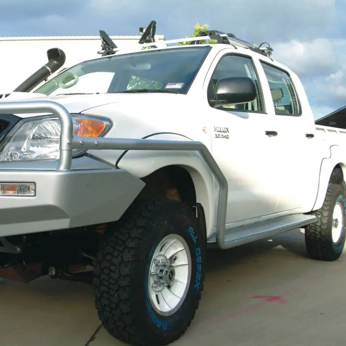 TJM SIDE BAR MODULAR STEEL SAT BLACK 50MM FOR TOYOTA HILUX 7TH GEN 04/05-07/11 (IN STORE PICK-UP ONLY)