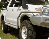 TJM SIDE BAR MODULAR STEEL SAT BLACK 50MM FOR TOYOTA HILUX 7TH GEN 04/05-07/11 (IN STORE PICK-UP ONLY)