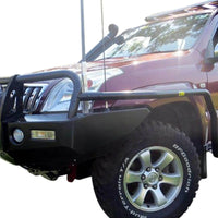 TJM Side Bar Modular Steel Sat Black 50Mm For Toyota Prado 120 Series 03/03-10/09  - 780SBKIT88I