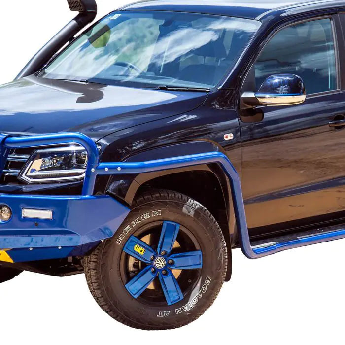 TJM SIDE BAR MODULAR STEEL SAT BLACK 63MM FOR VOLKSWAGEN AMAROK 2H MY17+ 11/16-04/23 4DR P/UP (IN STORE PICK-UP ONLY)