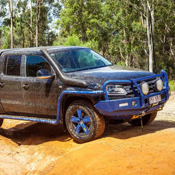 TJM SIDE BAR MODULAR STEEL SAT BLACK 63MM FOR VOLKSWAGEN AMAROK 2H MY17+ 11/16-04/23 4DR P/UP (IN STORE PICK-UP ONLY)