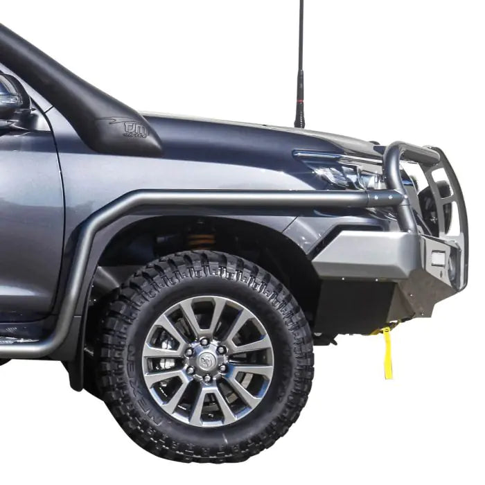 TJM SIDE BAR MODULAR STEEL SAT BLACK 63MM FOR  TOYOTA PRADO 150 SERIES 11/17-10/24 (IN STORE PICK-UP ONLY)