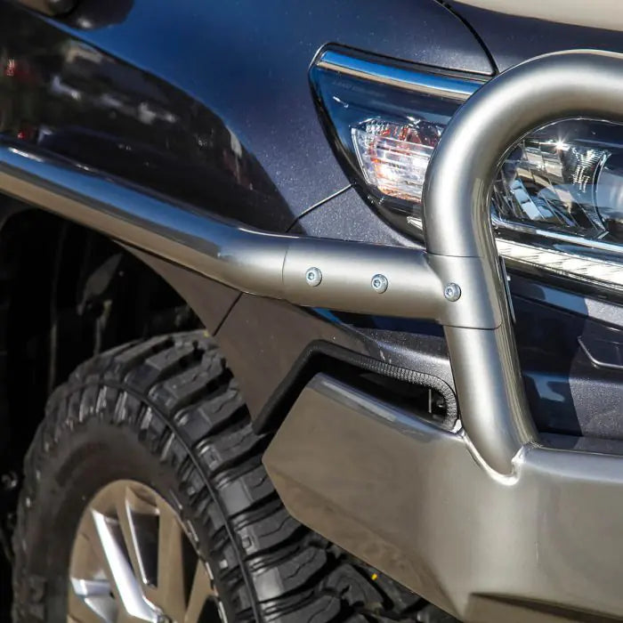 TJM SIDE BAR MODULAR STEEL SAT BLACK 63MM FOR  TOYOTA PRADO 150 SERIES 11/17-10/24 (IN STORE PICK-UP ONLY)