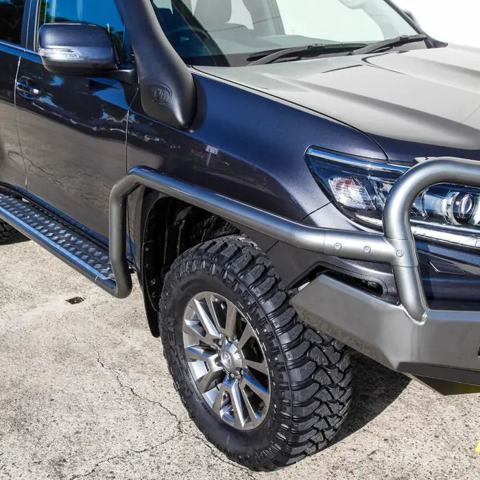 TJM SIDE BAR MODULAR STEEL SAT BLACK 63MM FOR TOYOTA PRADO 150 SERIES 11/17-10/24 (IN STORE PICK-UP ONLY)