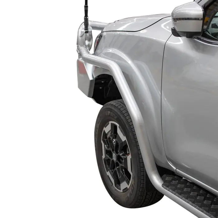 TJM SIDE BAR MODULAR STEEL SAT BLACK 63MM FOR  NISSAN NAVARA NP300 08/15-11/20 /  NISSAN NAVARA D23 S4 12/20-On  (IN STORE PICK-UP ONLY)