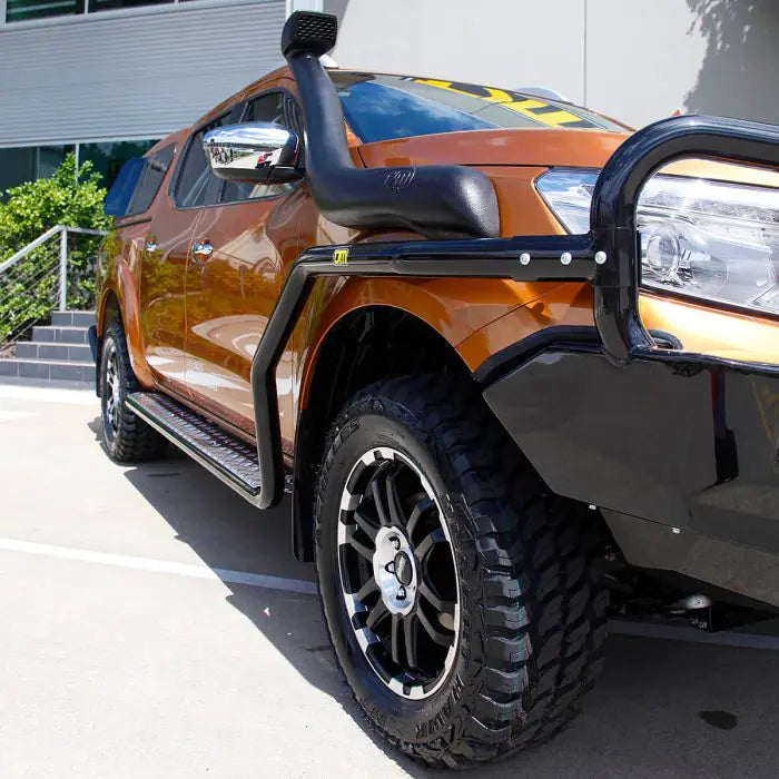 TJM SIDE BAR MODULAR STEEL SAT BLACK 63MM FOR NISSAN NAVARA NP300 08/15-11/20 / NISSAN NAVARA D23 S4 12/20-ON (IN STORE PICK-UP ONLY)