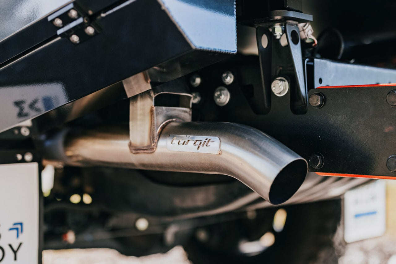 TORQIT 79 Series 3.5" 4.5L Dual Cab S/S Turbo Back Performance Exhaust - DPF Delete - HS8132SS / DD