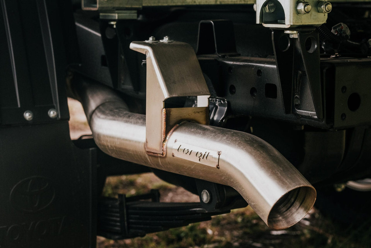 TORQIT 3.5" Single Exit Exhaust Toyota 79 Series Dual Cab + FREE Pedal Torq® Pack - HS8148SS