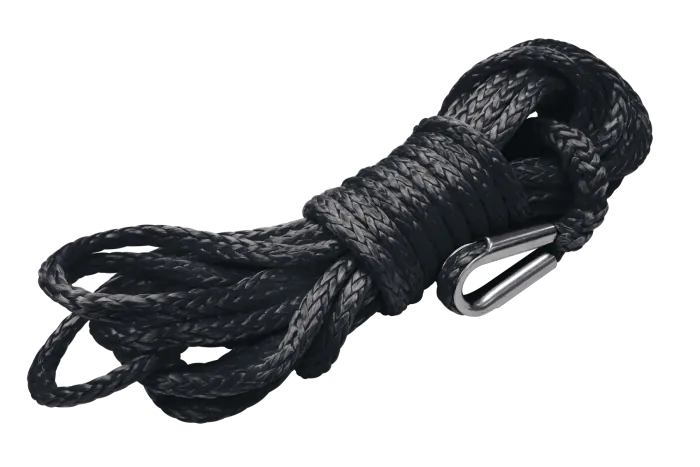 TJM BLACK WINCH ROPE SYNTHETIC 9.5MM-946TQBSYNR1