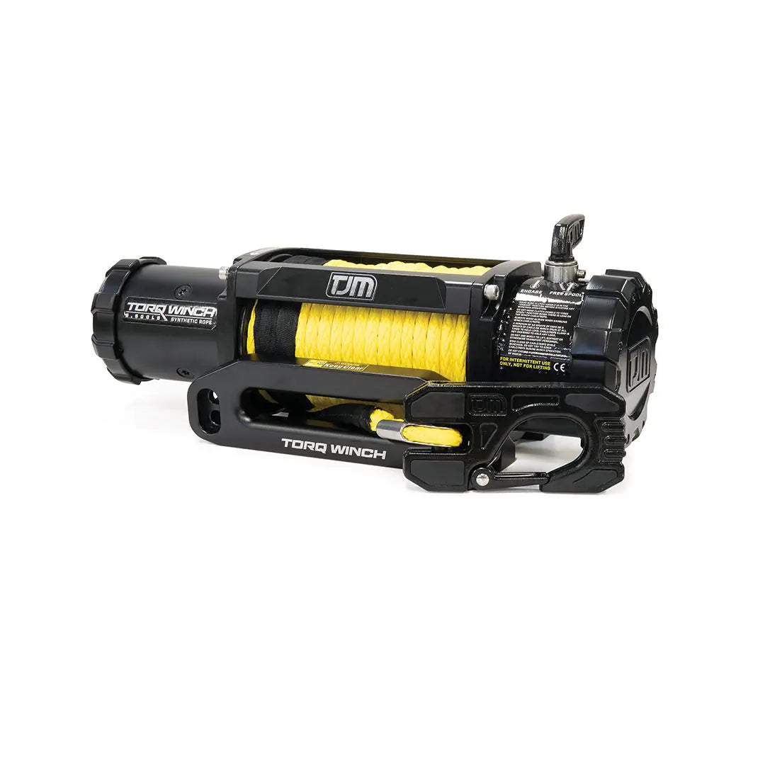 TJM Torq Winch 9,500Lb With Yellow Synthetic Rope - 947TJMTQ95DAB