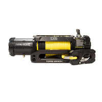 TJM Torq Winch 9,500Lb With Yellow Synthetic Rope - 947TJMTQ95DAB