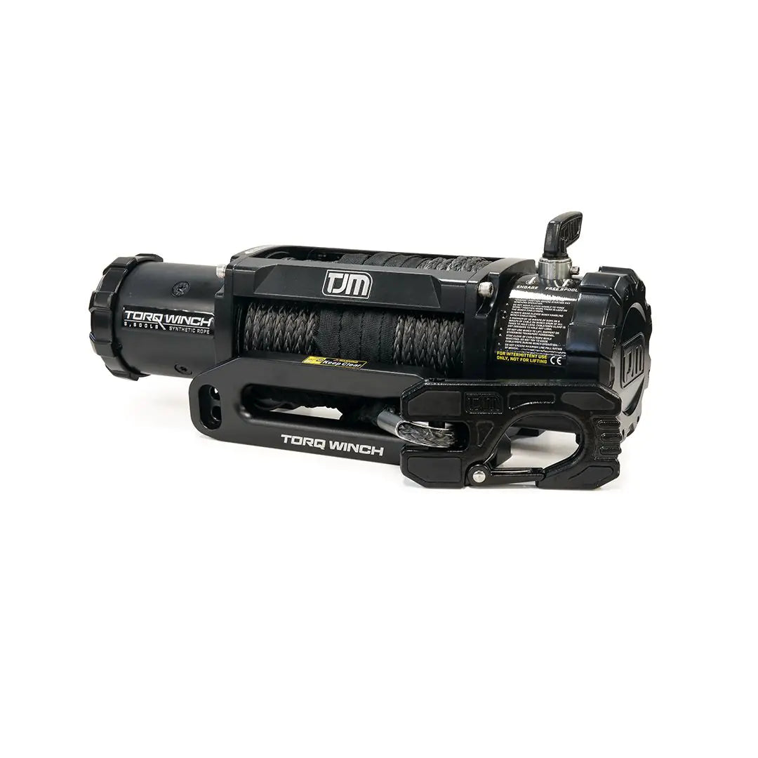 TJM Torq Winch 9,500Lb With Black Synthetic Rope - 947TQBK95DAB