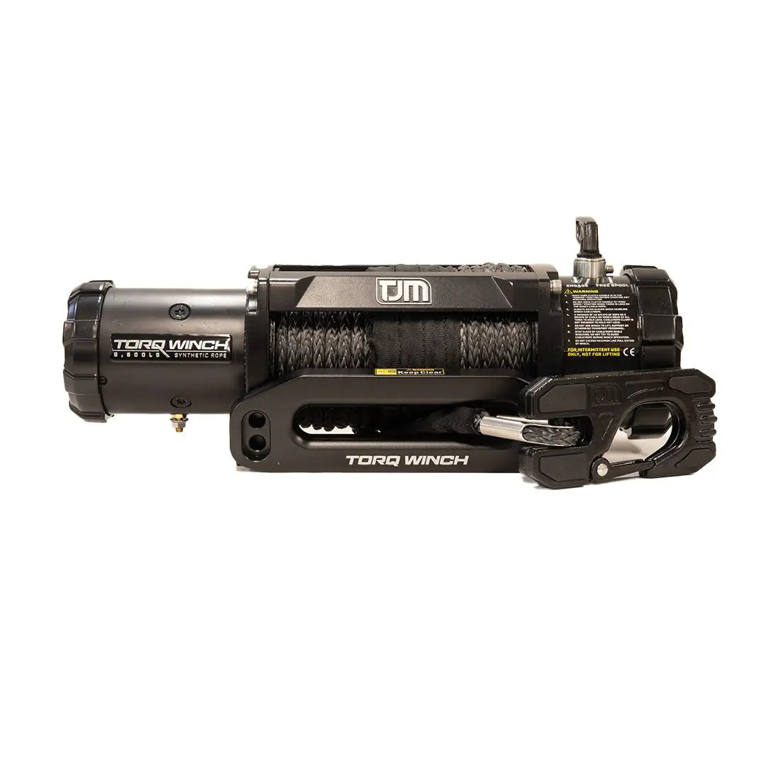 TJM Torq Winch 9,500Lb With Black Synthetic Rope - 947TQBK95DAB