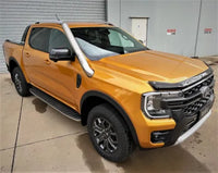 FATZ FABRICATION RA FORD RANGER SHORT ENTRY SNORKEL. POLISHED. FACTORY AIRBOX INLET. INCLUDES WASHER BOTTLE.-FFRA-SNRH-POL-FAB