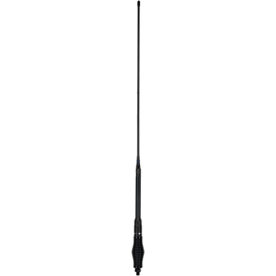 GME 640mm Elevated Feed Base, AS002B Spring, Fibreglass Colinear Antenna (6.6dBi Gain) - Black