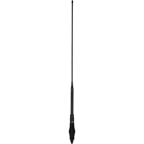 GME 640mm Elevated Feed Base, AS002B Spring, Fibreglass Colinear Antenna (6.6dBi Gain) - Black