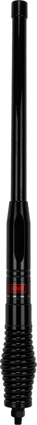 GME 580Mm Heavy Duty Fibreglass Radome Antenna, As004B Spring (2.1Dbi Gain) - Black - AE4704B