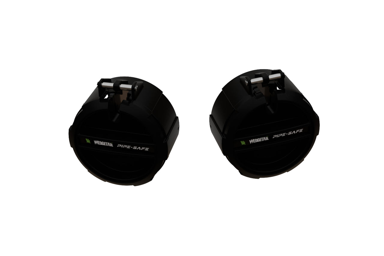 Wedgetail Commercial Max/Oval Steel Accessory 100mm Conduit End Cap Pair ALEC2