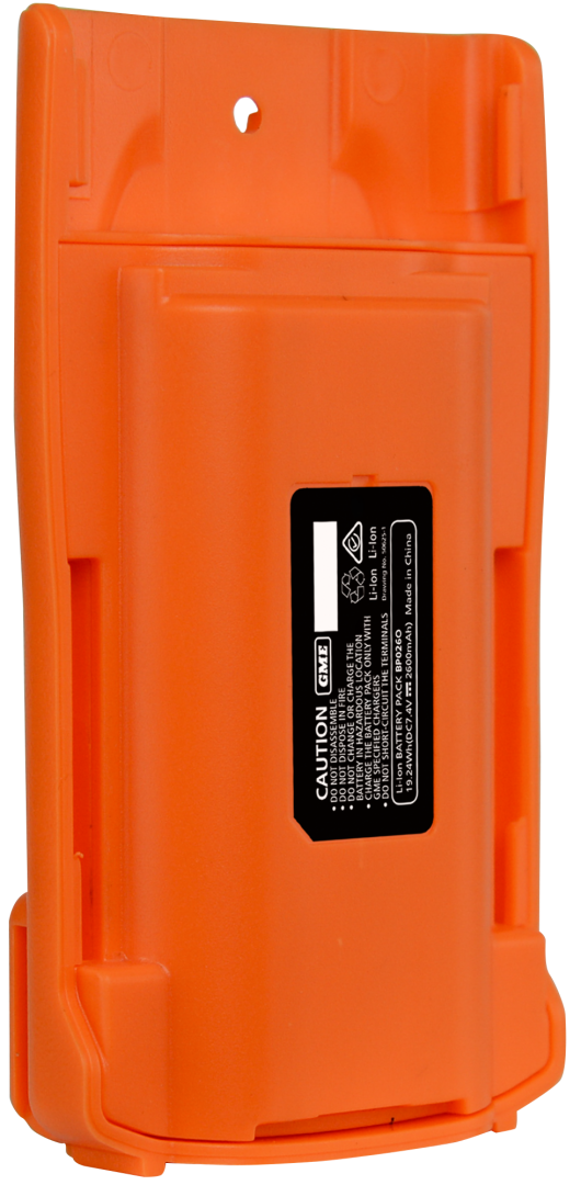 GME 2600Mah Li-Ion Battery Pack - Suit Tx6160 - Blaze Orange - BP026O