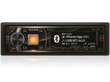 [NLA] Alpine CDE-178BT CD Receiver with Advanced Bluetooth® / USB / iPod® and iPhone® / TuneIt / App Controller