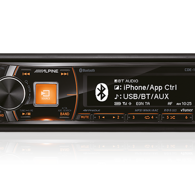 [NLA] Alpine CDE-178BT CD Receiver with Advanced Bluetooth® / USB / iPod® and iPhone® / TuneIt / App Controller