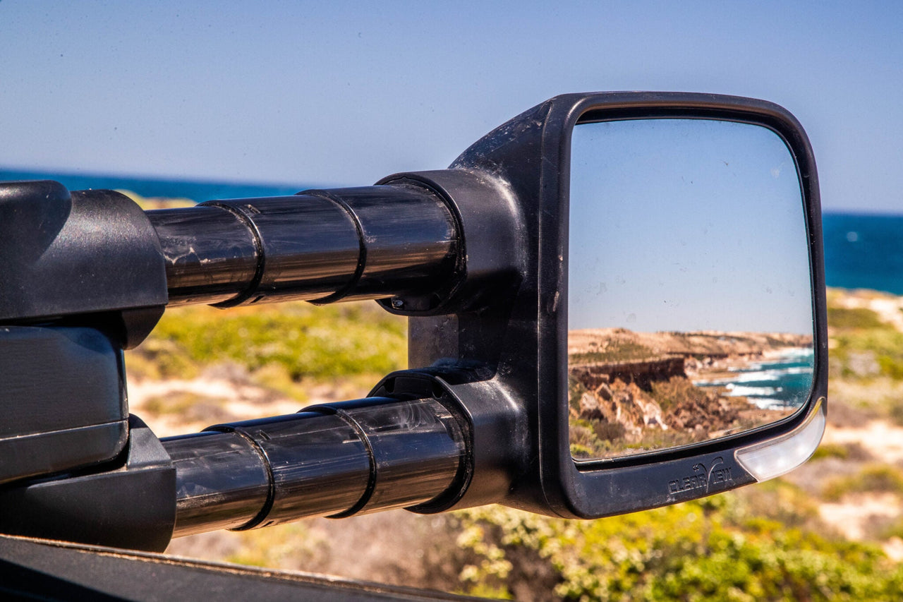 CLEARVIEW RAW COMPACT TOWING MIRRORS HEAT, POWER-FOLD, INDICATORS, ELECTRIC LEXUS LX 570 2007 - AUG 2015-CVC-TL-200S-HFIEX