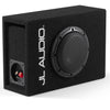 JL Audio CP108LG-W3v3 Enclosed Subwoofer System with Single 8W3v3-4 Subwoofer Driver, Black Carpet (250 W, 4 Ω) [Ported Enclosure]