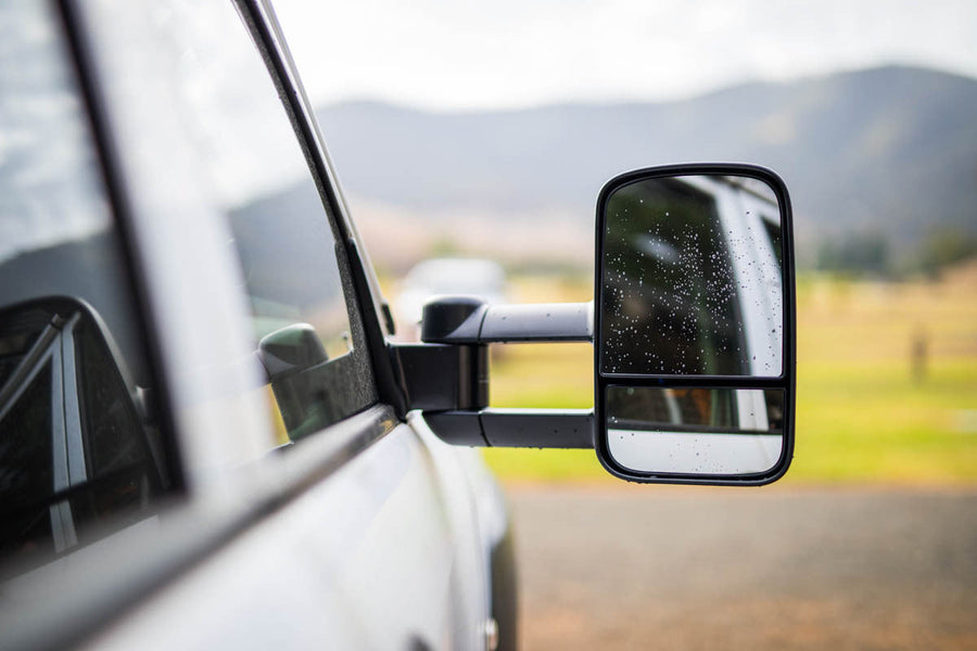 CLEARVIEW Chrome Original Towing Mirrors Heat, Power-Fold, Indicators, Electric Toyota HiLux Jul 2015 on-CV-TH-2015-HFIEC