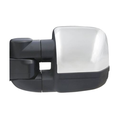 CLEARVIEW Chrome Compact Towing Mirrors Power-Fold, Indicators, Electric Toyota LandCruiser 200 Series Sep 2015 - 2021-CVC-TL-200S-FIEC