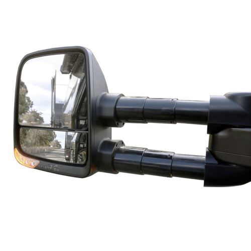 CLEARVIEW Black Next Gen Towing Mirrors Power-Fold, BSM, Indicators - Cat 6, Electric Mazda BT-50 TF Jul 2020 on-CVNG-IU-DX20-FSJEB