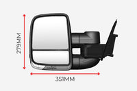 CLEARVIEW Next Gen Tow Mirrors For Toyota Landcruiser 300 Series 2025+ (Heat, Camera, Power Fold, Bsm, Auto Tilt, Indicators) – Black CVNG-TL-300S-HV2FSYIEB