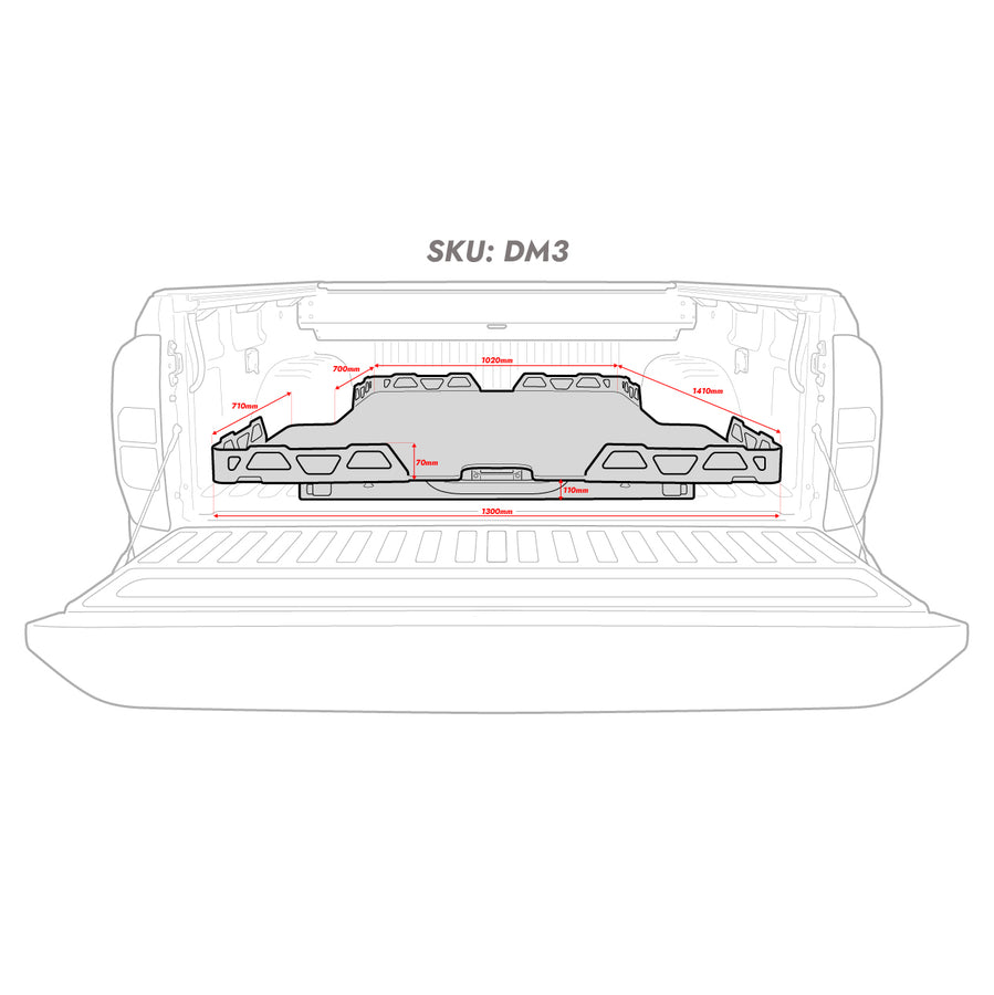 HSP Load Slide Suits Dual Cab D-Max Gen 3 MY2021+ -DM3