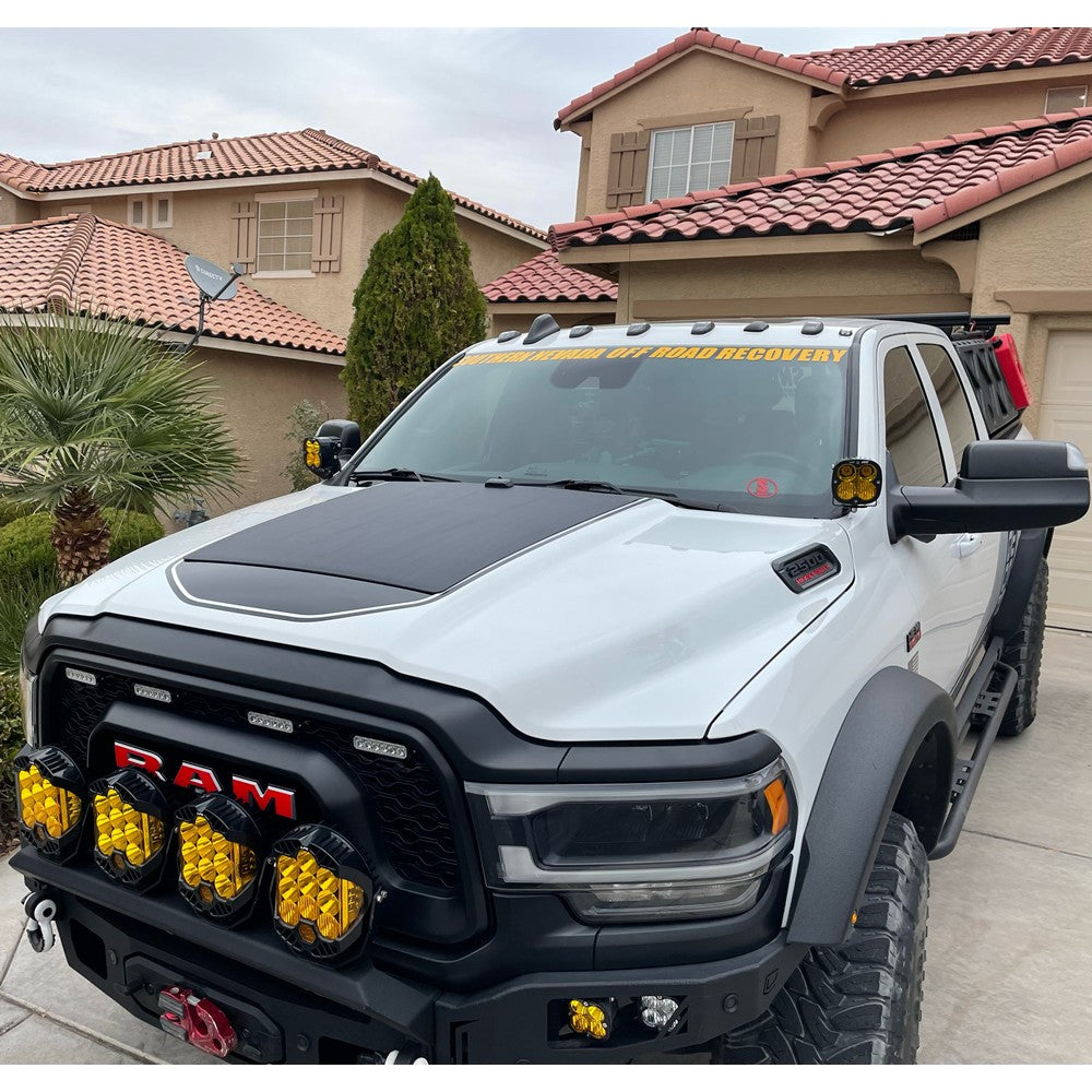 VSS Bonnet Solar Panel - Dodge RAM 2500HD 3500HD (2019-Current) 100-Watt